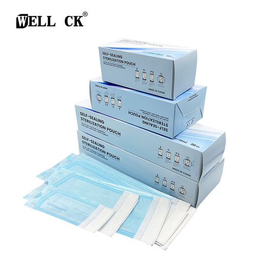 4 размера стоматологические самозапечатывающиеся пакеты для стерилизации мешки медицинская бумага + пленка CPP/PET 200 шт./кор.